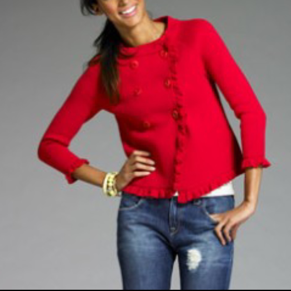 J CREW KATIE SWEATER JACKET SZ M NWT